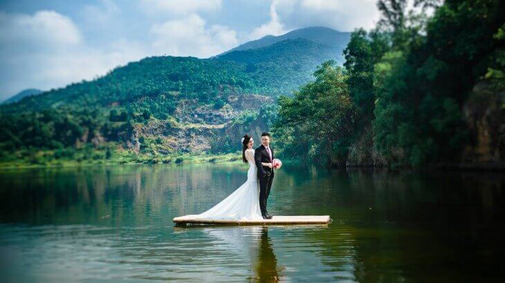 Hồ Xanh – địa điểm chụp ảnh cưới đẹp Đà Nẵng